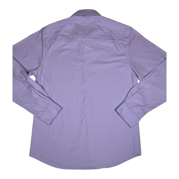 Kenneth Cole Reaction Slim Fit Dress Shirt 15.5 34/35 Lavender Purple - Picture 8 of 9